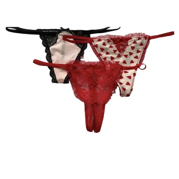 String Victoria's Secret Dream Angels Noir - Taille M (Moyen) - Neuf Avec Étiquettes